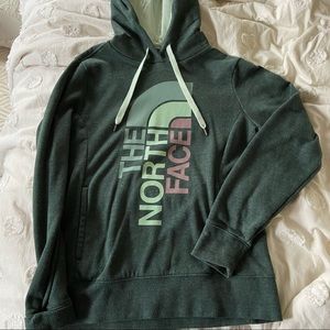 north face big logo hoodie